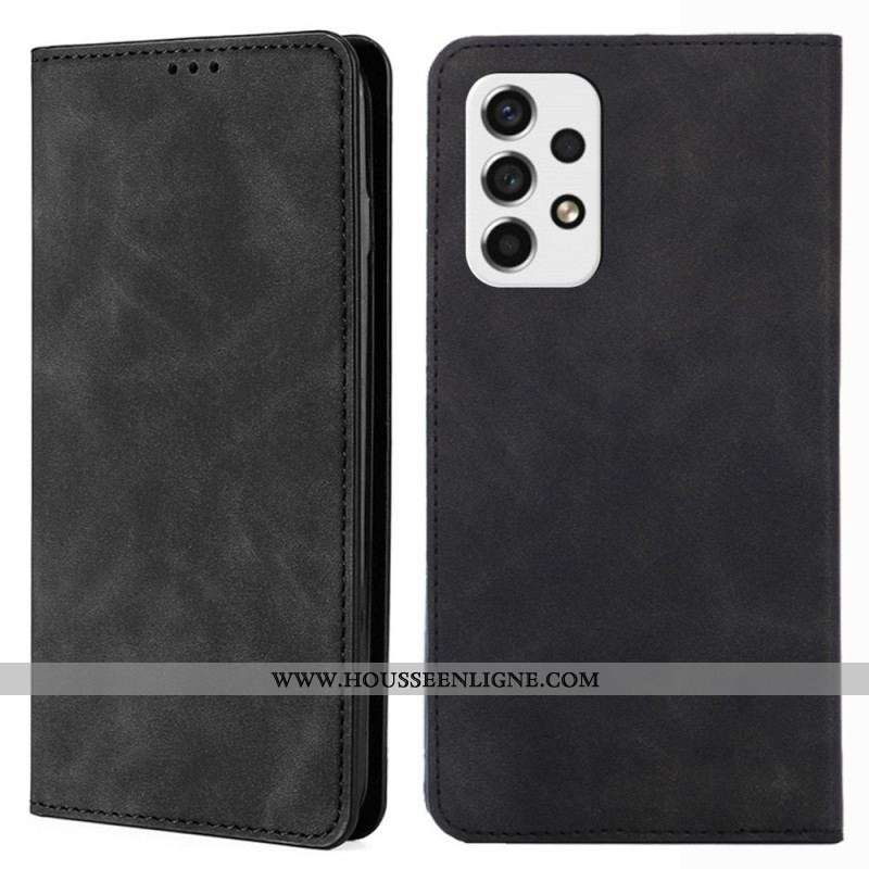 Flip Cover Samsung Galaxy A53 5G Style Cuir Rétro