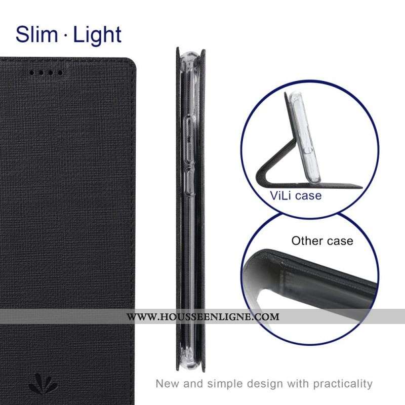 Flip Cover Samsung Galaxy A53 5G Texturée VILI DMX Series