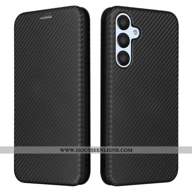 Flip Cover Samsung Galaxy A54 5G Fibre Carbone Colorée
