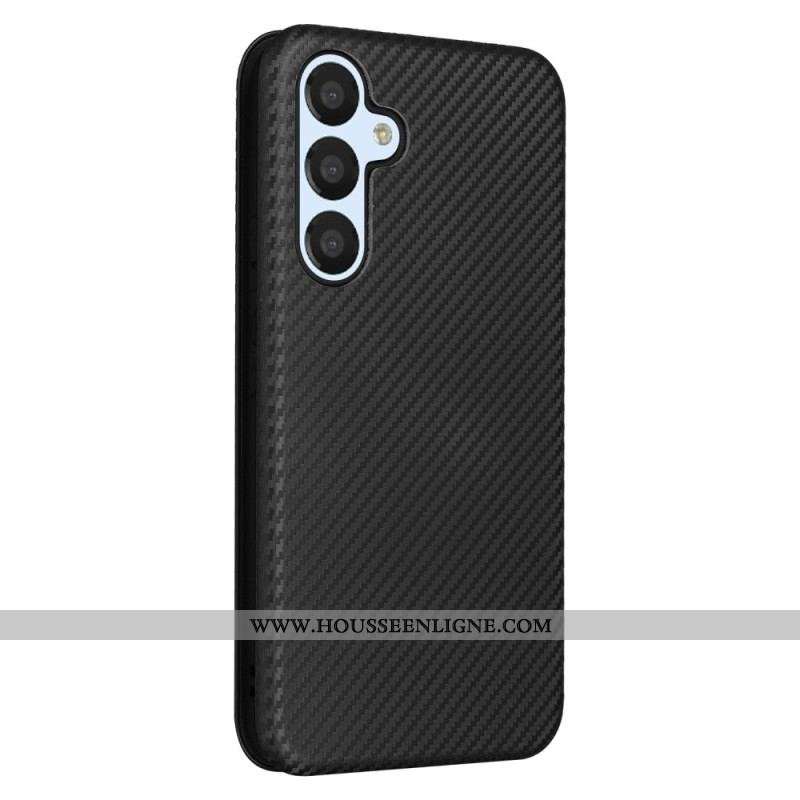 Flip Cover Samsung Galaxy A54 5G Fibre Carbone Colorée