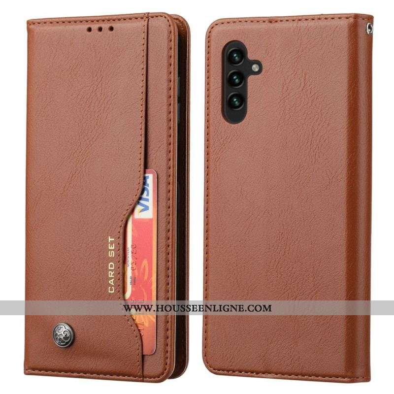 Flip Cover Samsung Galaxy A54 5G Simili Cuir Porte-Cartes
