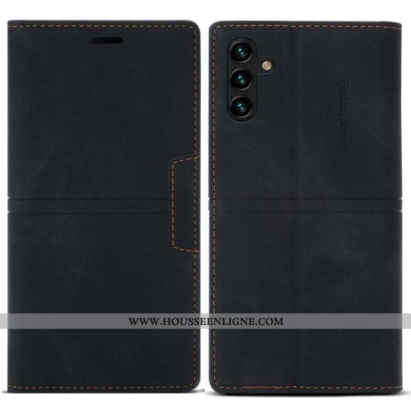 Flip Cover Samsung Galaxy A54 5G Style Cuir Couture