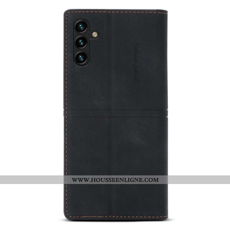 Flip Cover Samsung Galaxy A54 5G Style Cuir Couture