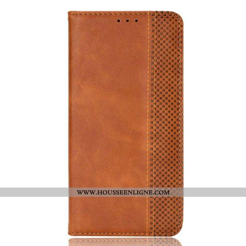 Flip Cover Samsung Galaxy A54 5G Style Cuir Stylisé