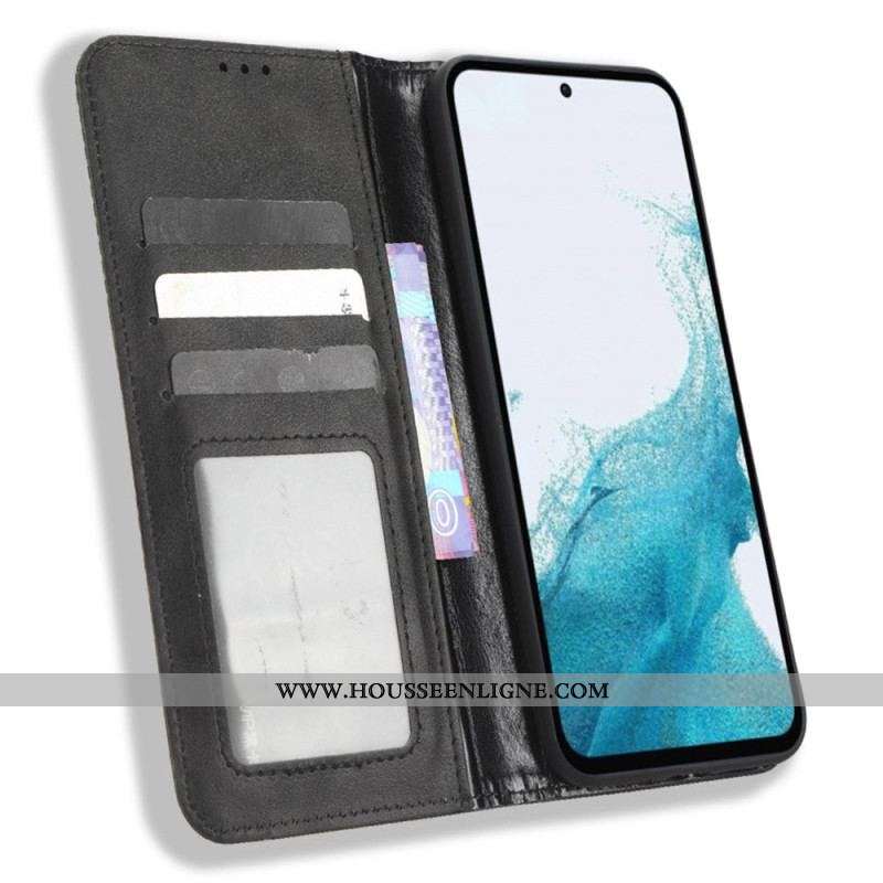 Flip Cover Samsung Galaxy A54 5G Style Cuir Stylisé