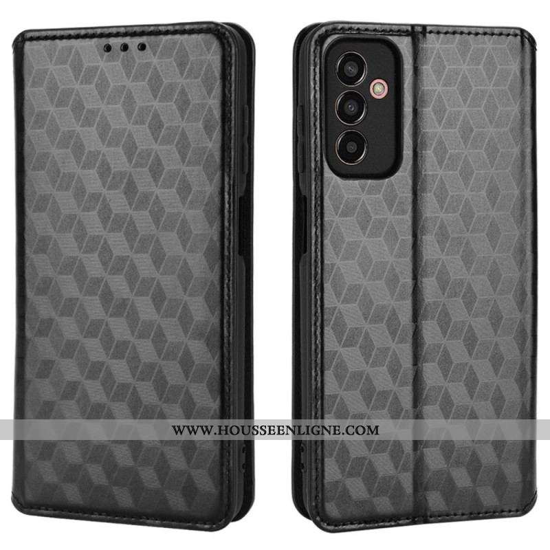 Flip Cover Samsung Galaxy M13 Cubes 3D