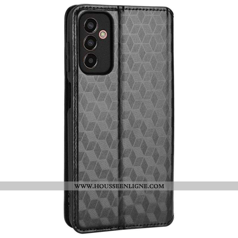 Flip Cover Samsung Galaxy M13 Cubes 3D