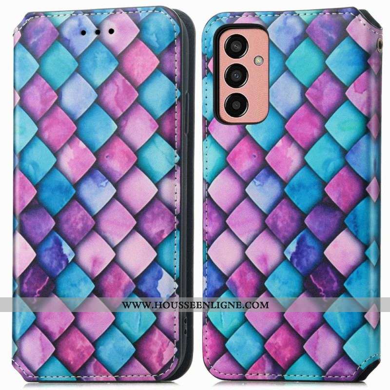 Flip Cover Samsung Galaxy M13 Design RFID Caseneo
