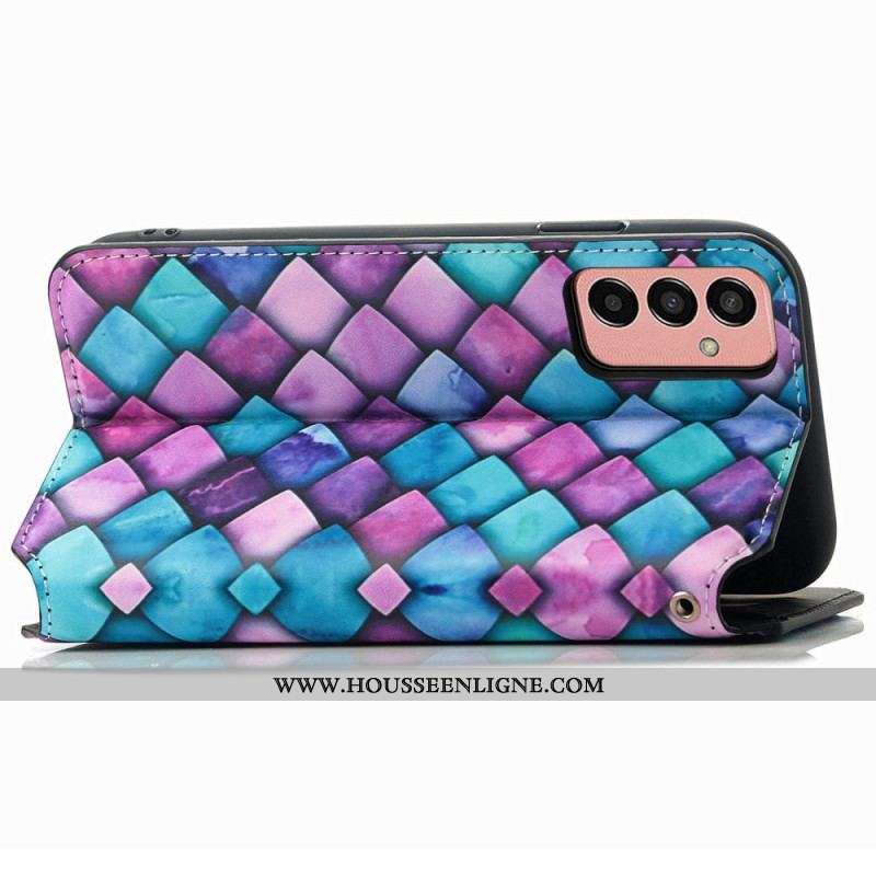 Flip Cover Samsung Galaxy M13 Design RFID Caseneo