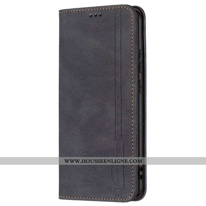 Flip Cover Samsung Galaxy M23 5G Effet Cuir RFID Binfen Color