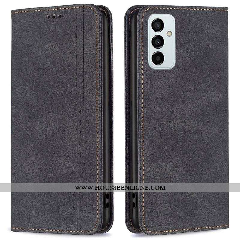 Flip Cover Samsung Galaxy M23 5G Effet Cuir RFID Binfen Color