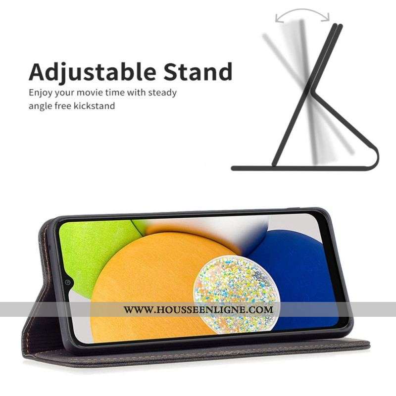 Flip Cover Samsung Galaxy M23 5G Effet Cuir RFID Binfen Color