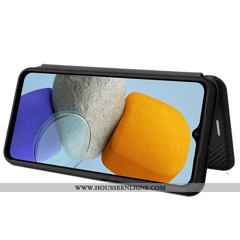 Flip Cover Samsung Galaxy M23 5G Fibre Carbone
