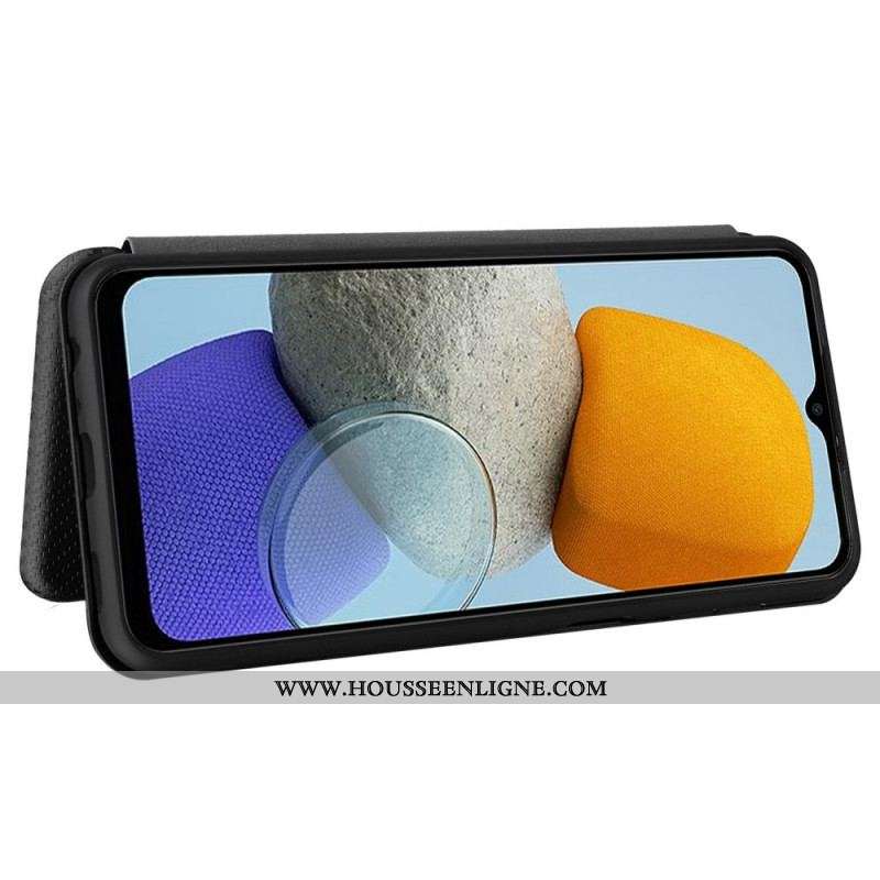 Flip Cover Samsung Galaxy M23 5G Fibre Carbone