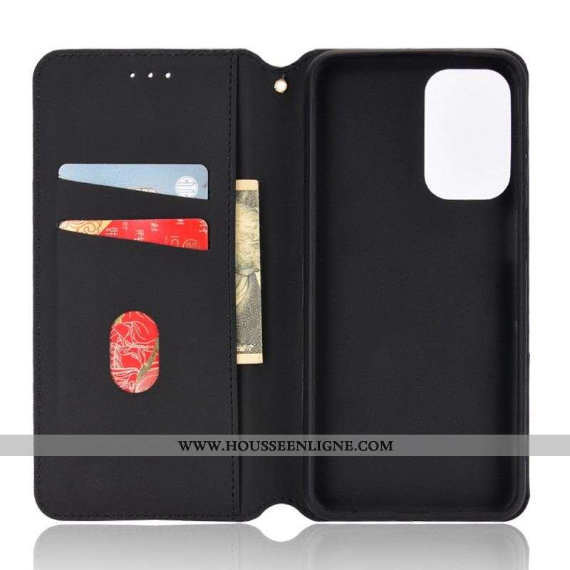 Flip Cover Samsung Galaxy M23 Effet Cuir Cubes 3D