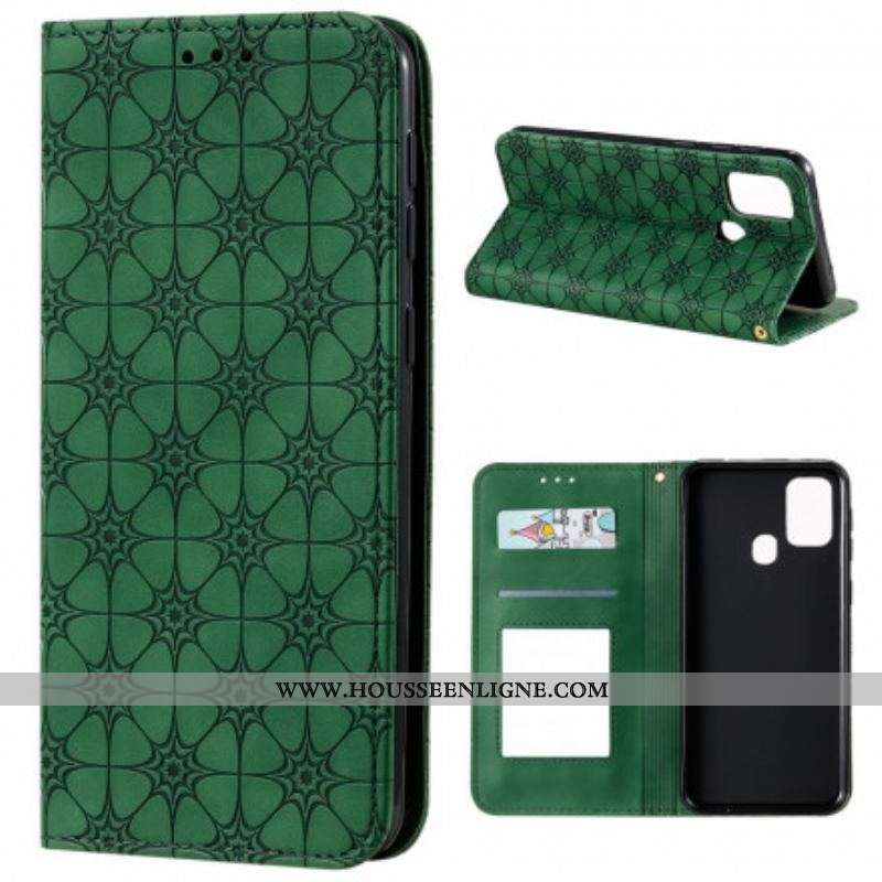 Flip Cover Samsung Galaxy M31 Fleurs Baroques