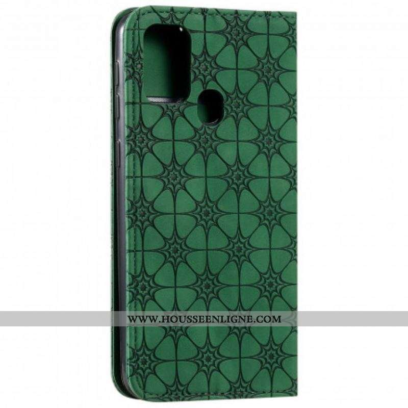 Flip Cover Samsung Galaxy M31 Fleurs Baroques