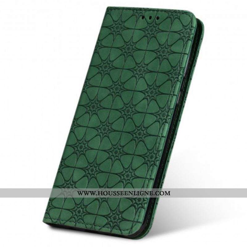 Flip Cover Samsung Galaxy M31 Fleurs Baroques