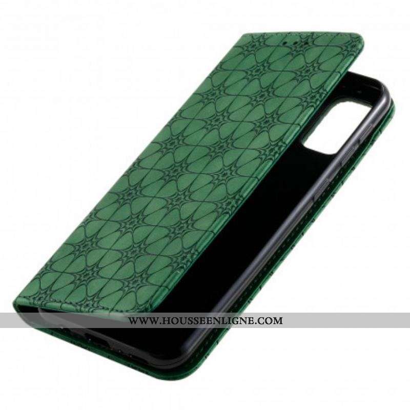 Flip Cover Samsung Galaxy M31 Fleurs Baroques
