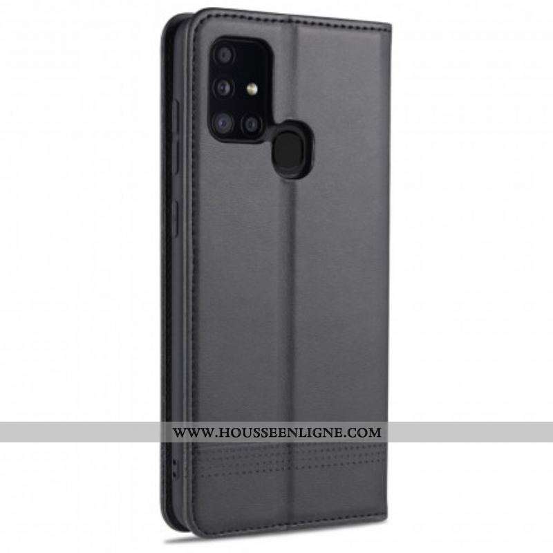 Flip Cover Samsung Galaxy M31 Style Cuir AZNS