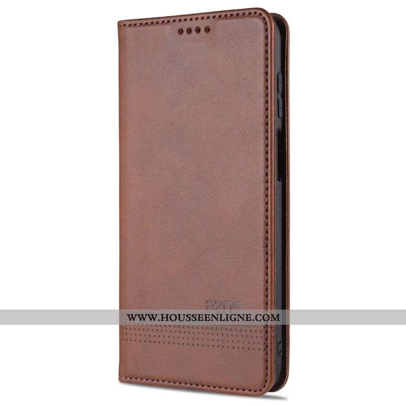 Flip Cover Samsung Galaxy M32 Style Cuir AZNS