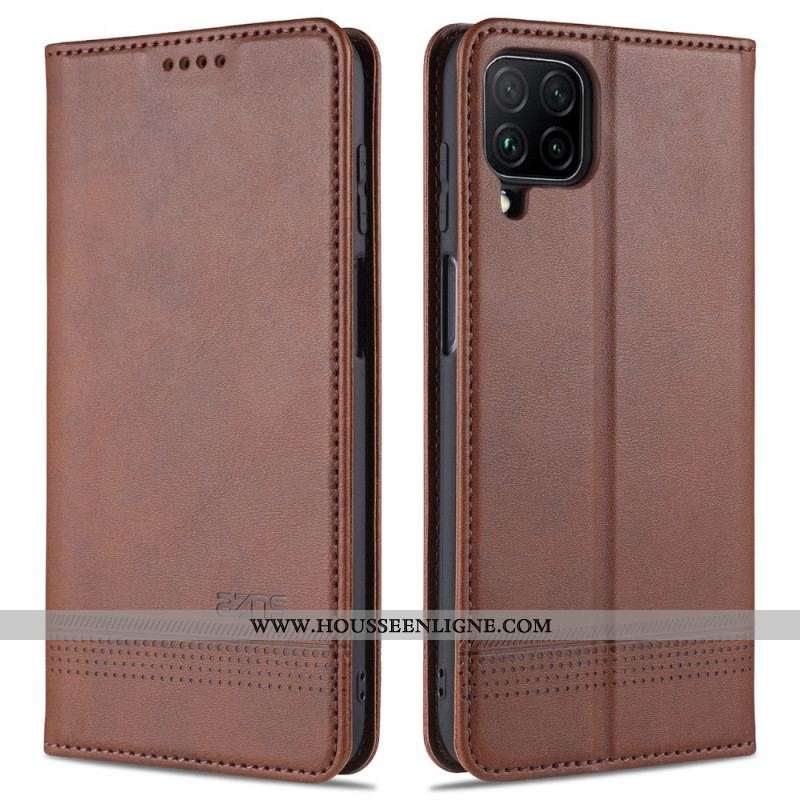 Flip Cover Samsung Galaxy M32 Style Cuir AZNS
