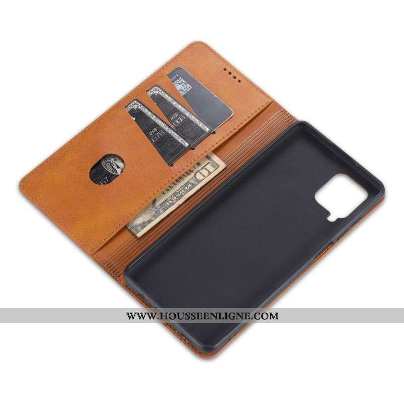 Flip Cover Samsung Galaxy M32 Style Cuir AZNS