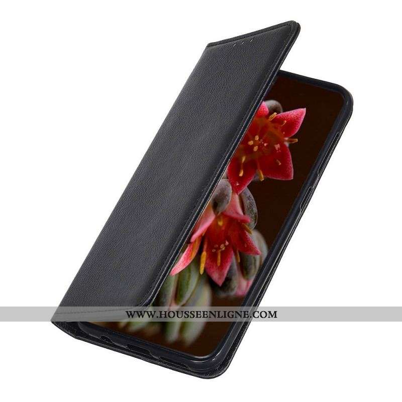 Flip Cover Samsung Galaxy M33 5G Cuir Fendu Litchi