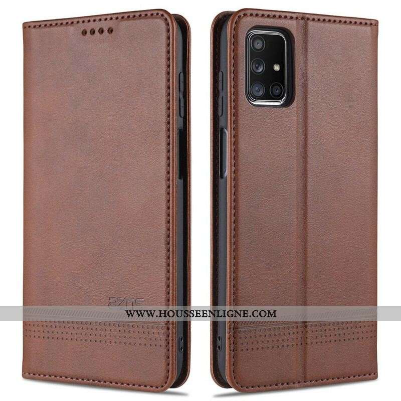 Flip Cover Samsung Galaxy M51 Style Cuir AZNS