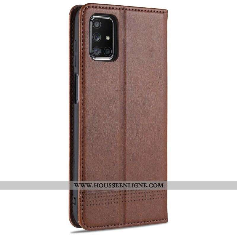Flip Cover Samsung Galaxy M51 Style Cuir AZNS