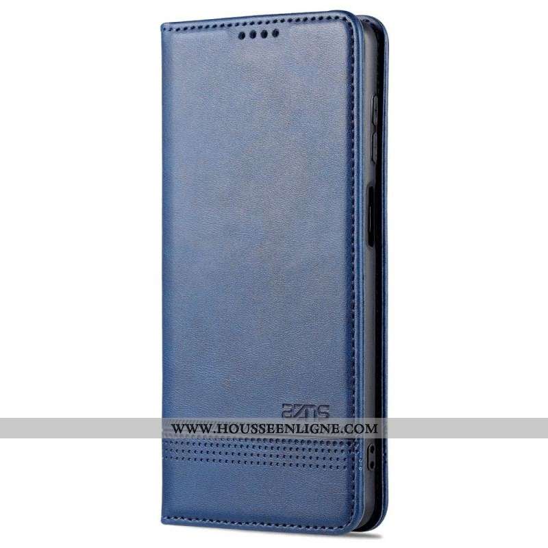 Flip Cover Samsung Galaxy M52 5G AZNS Effet Cuir
