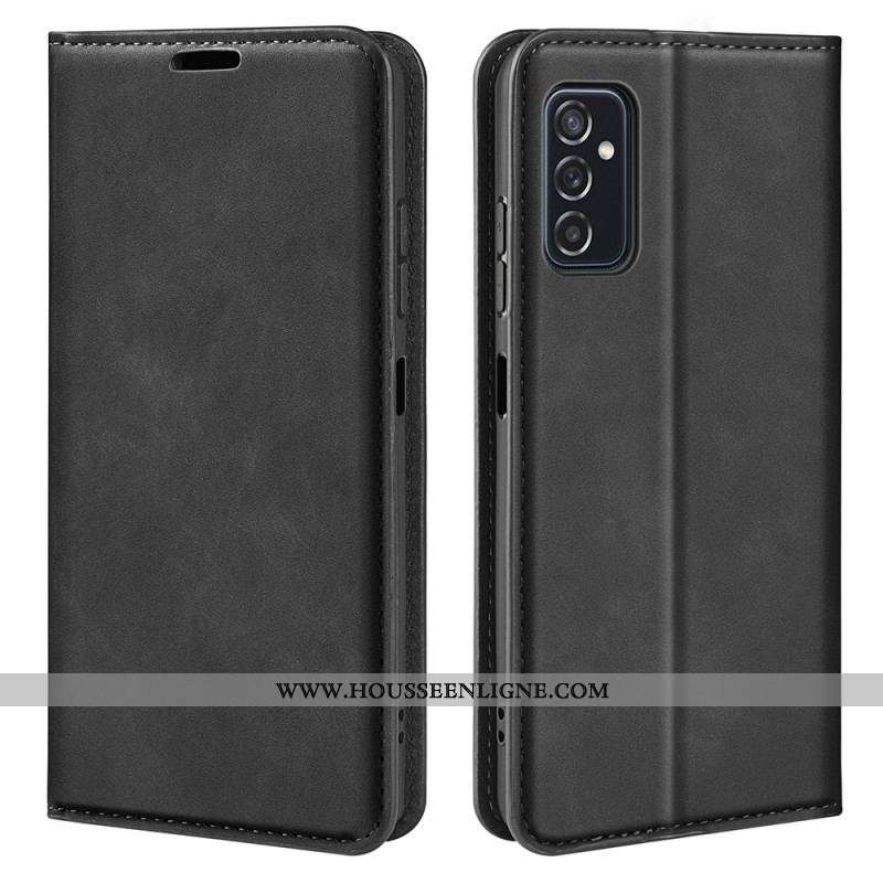 Flip Cover Samsung Galaxy M52 5G Cuir Biscoté