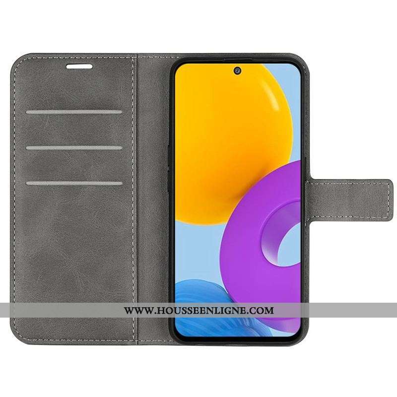 Flip Cover Samsung Galaxy M52 5G Cuir Élégant