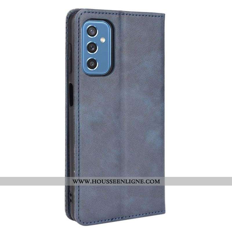 Flip Cover Samsung Galaxy M52 5G Simili Cuir Doux