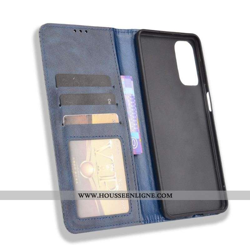Flip Cover Samsung Galaxy M52 5G Simili Cuir Doux