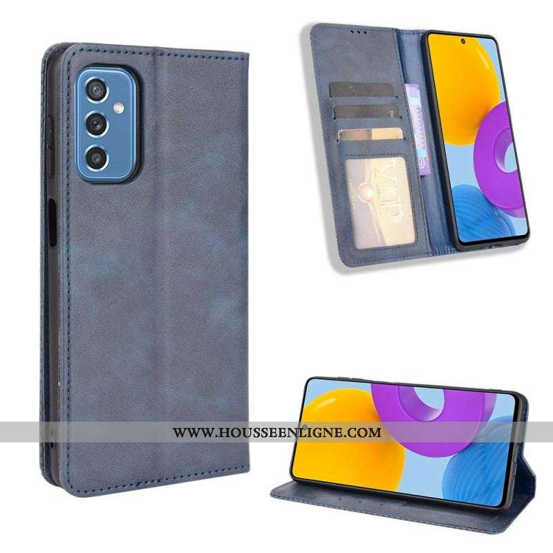 Flip Cover Samsung Galaxy M52 5G Simili Cuir Doux