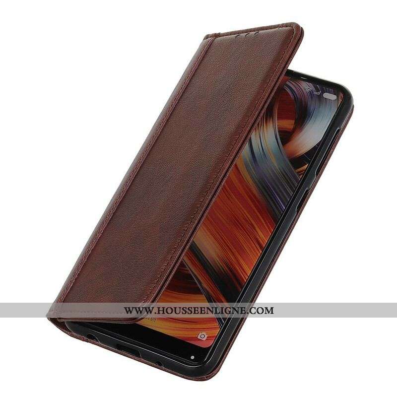 Flip Cover Samsung Galaxy S20 FE Cuir Litchi Fendu Classique