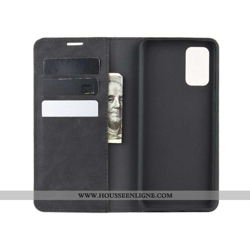 Flip Cover Samsung Galaxy S20 FE Effet Cuir Douceur