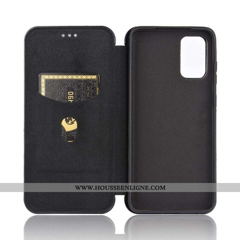Flip Cover Samsung Galaxy S20 FE Fibre Carbone