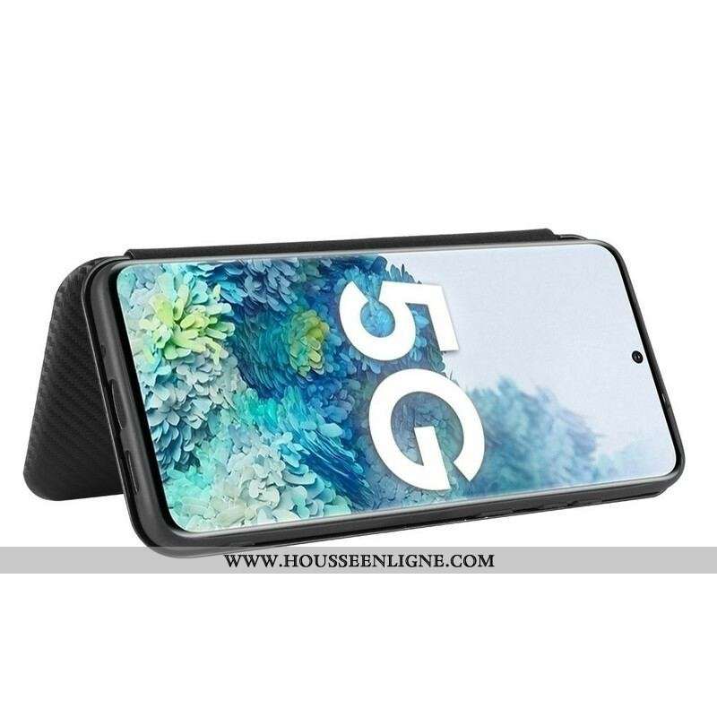 Flip Cover Samsung Galaxy S20 FE Fibre Carbone
