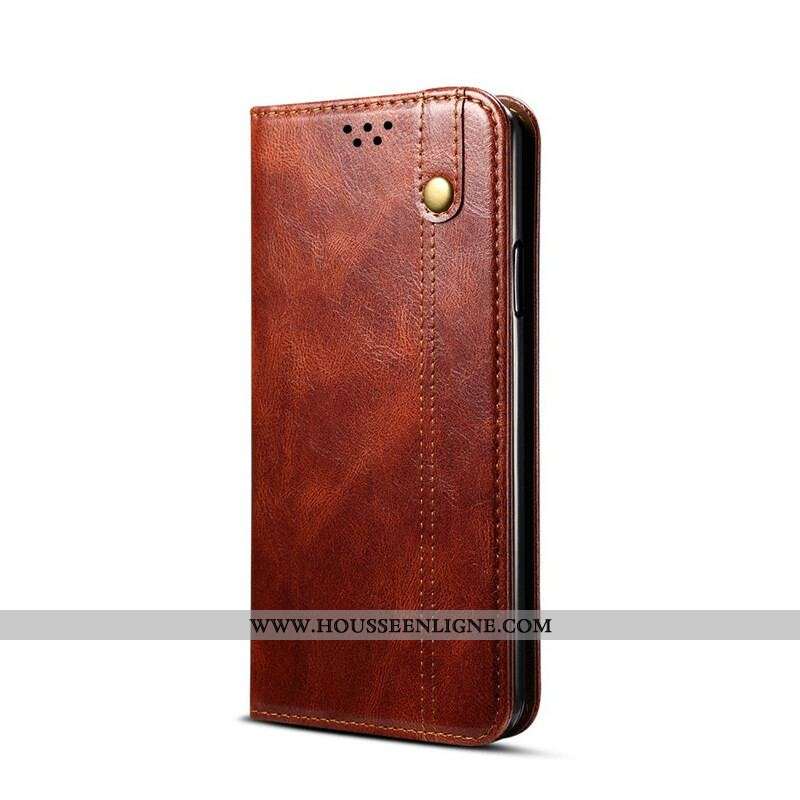 Flip Cover Samsung Galaxy S20 FE Simili Cuir Ciré