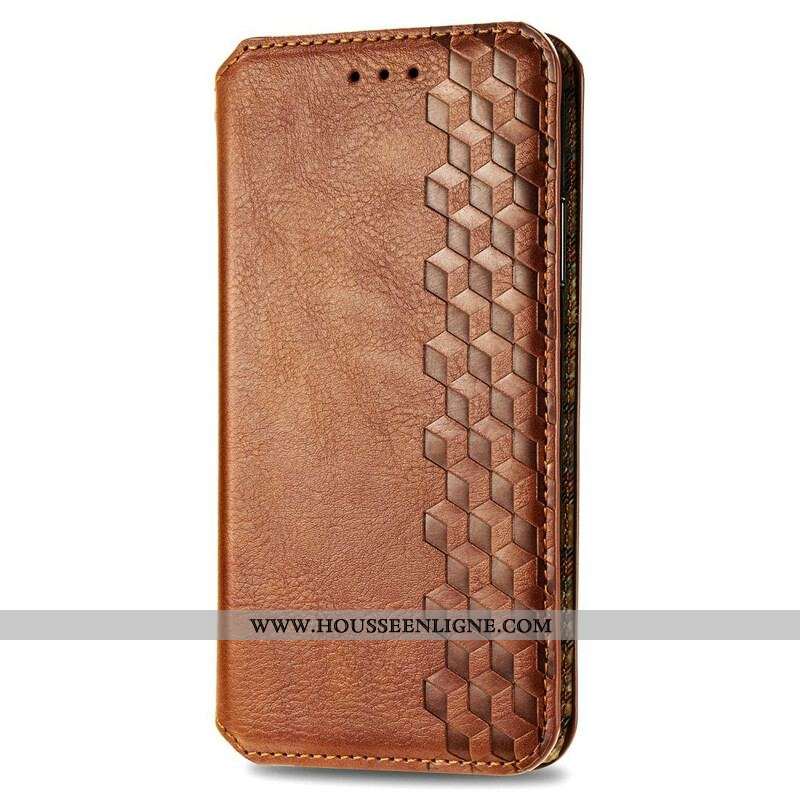 Flip Cover Samsung Galaxy S20 FE Simili Cuir Texture Diamant