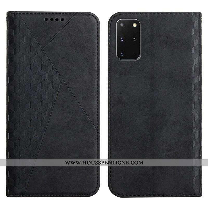 Flip Cover Samsung Galaxy S20 Plus / S20 Plus 5G Effet Cuir Géo