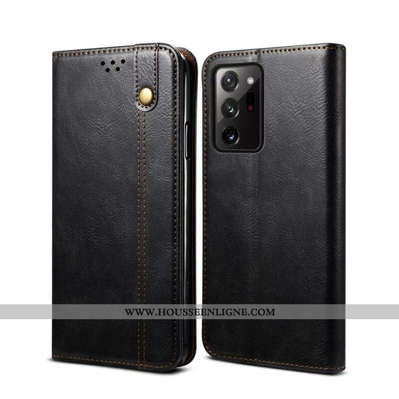 Flip Cover Samsung Galaxy S20 Plus / S20 Plus 5G Simili Cuir Ciré