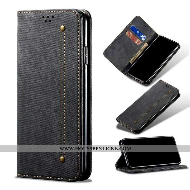 Flip Cover Samsung Galaxy S20 Plus / S20 Plus 5G Tissu Jeans