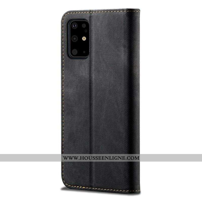 Flip Cover Samsung Galaxy S20 Plus / S20 Plus 5G Tissu Jeans