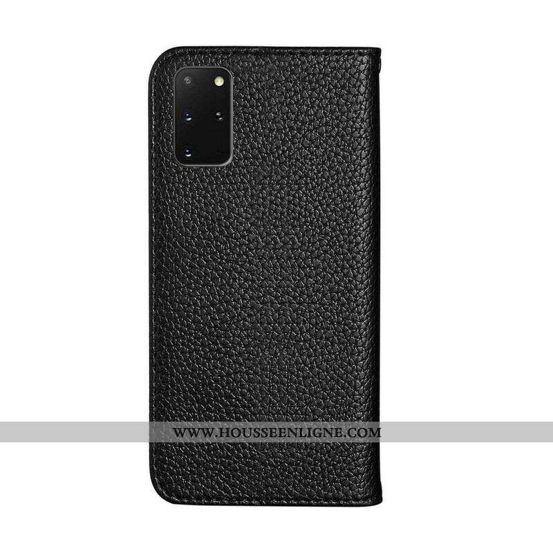 Flip Cover Samsung Galaxy S20 Plus / S20 Plus 5G simili Cuir Litchi Ultra Chic