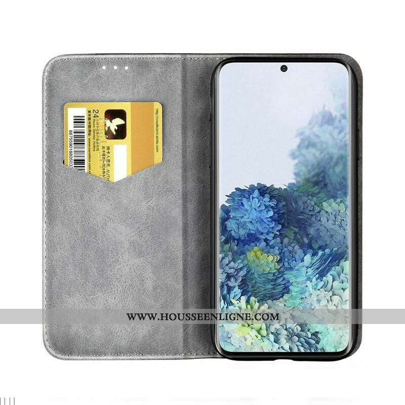 Flip Cover Samsung Galaxy S20 Ultra Bicolore Effet Cuir