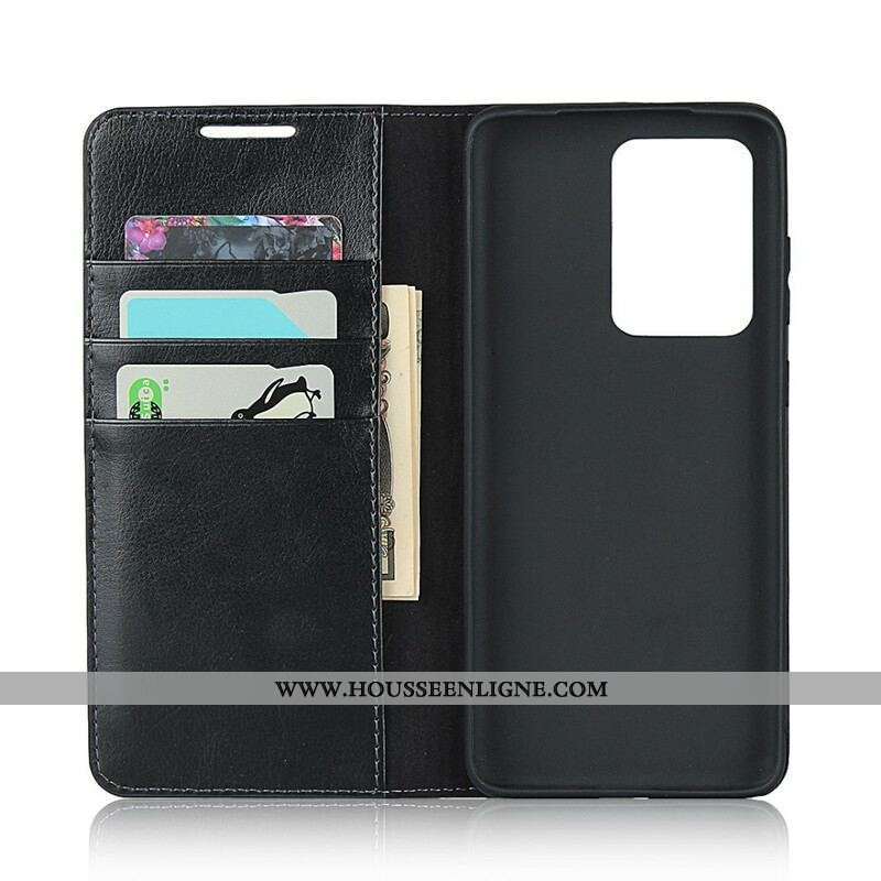 Flip Cover Samsung Galaxy S20 Ultra Cuir Véritable