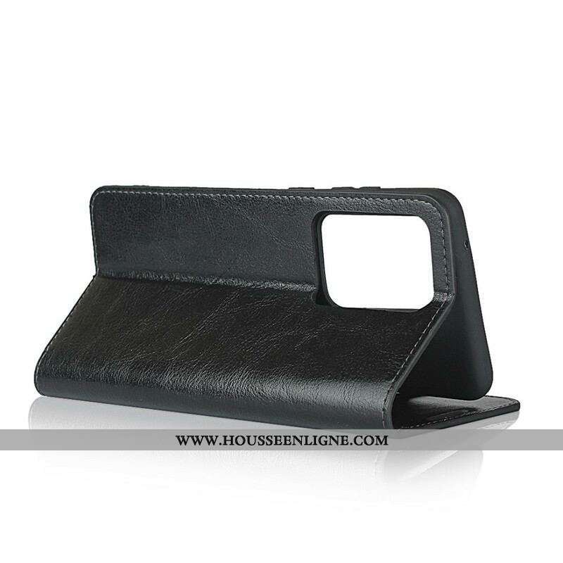 Flip Cover Samsung Galaxy S20 Ultra Cuir Véritable